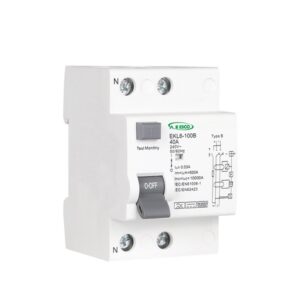 ממסר פחת  2P 40A-30mA Type B 10kA, דגם EKL6-100B